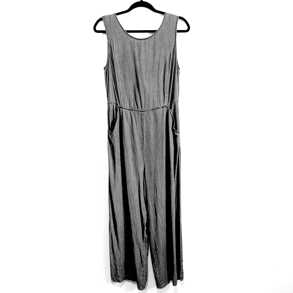 1250C Grey Sleeveless Jumpsuit